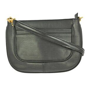 Louis Vuitton Epi Sarvanga Shoulder Pouch Noir Black